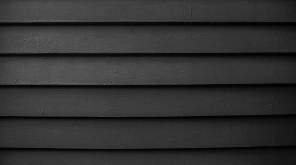 black painted weatherboards