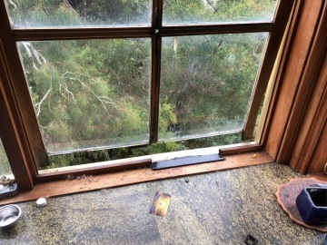 Rotted sash awning window Mt Martha - Before